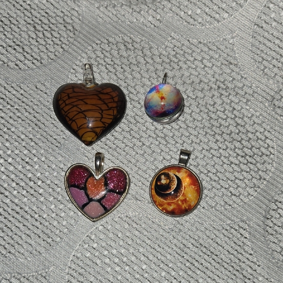 Set of Four Unique Pendants - Picture 1 of 3